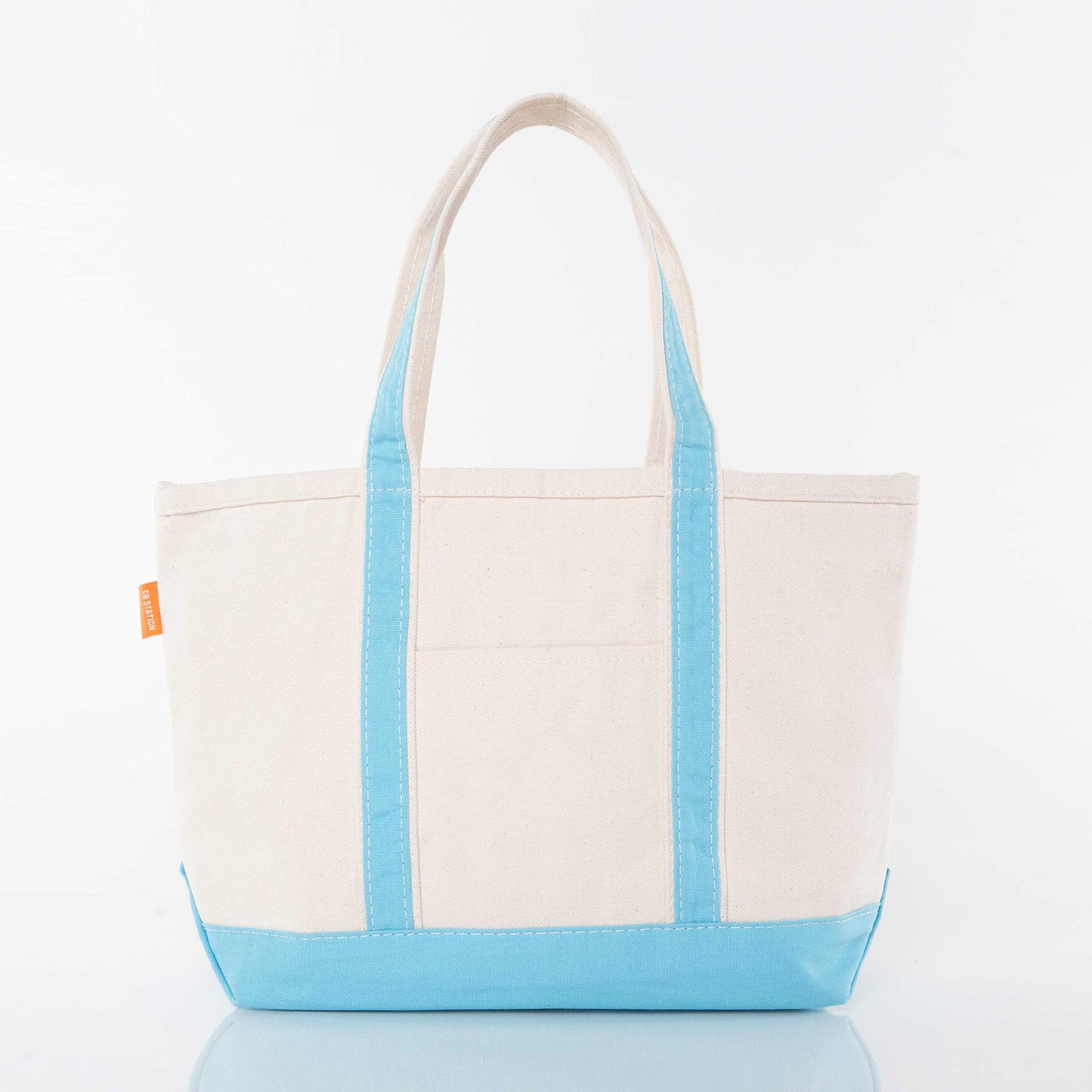 Medium Canvas Zippered Tote Bag, 12 Colors Available