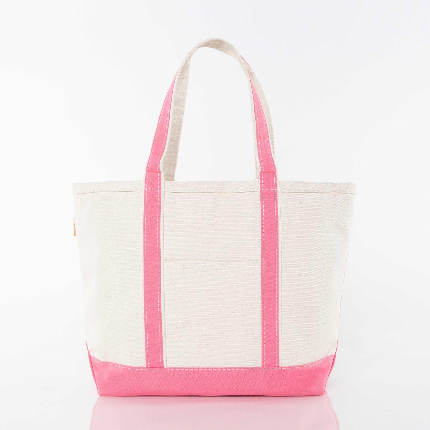 Medium Canvas Zippered Tote Bag, 12 Colors Available