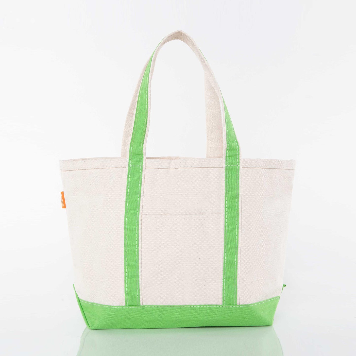 Medium Canvas Zippered Tote Bag, 12 Colors Available