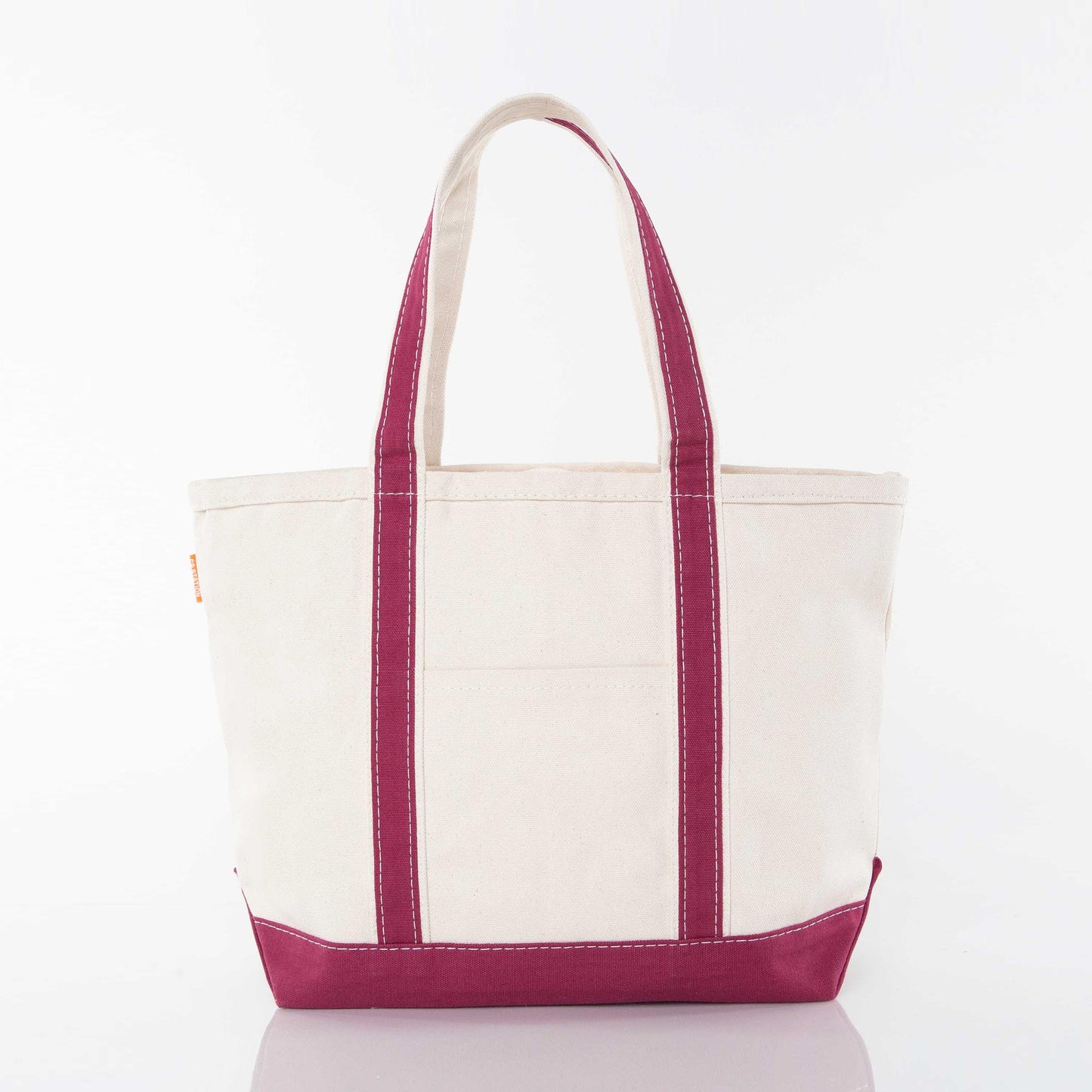 Medium Canvas Zippered Tote Bag, 12 Colors Available