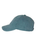 Pigment Dyed Unstructured Dad Hat in Teal