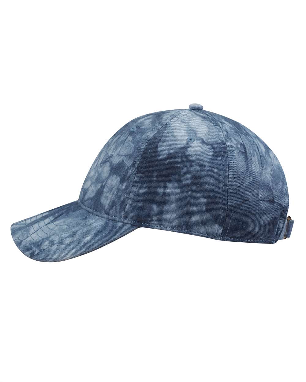 Sportsman Tie Dyed Unstructured Baseball Hat in Dark Blue