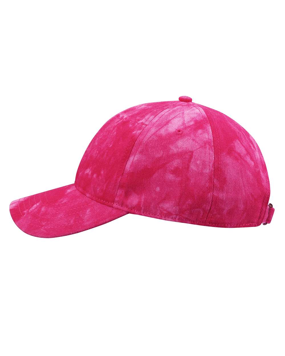 Sportsman Tie Dyed Unstructured Baseball Hat in Dark Pink