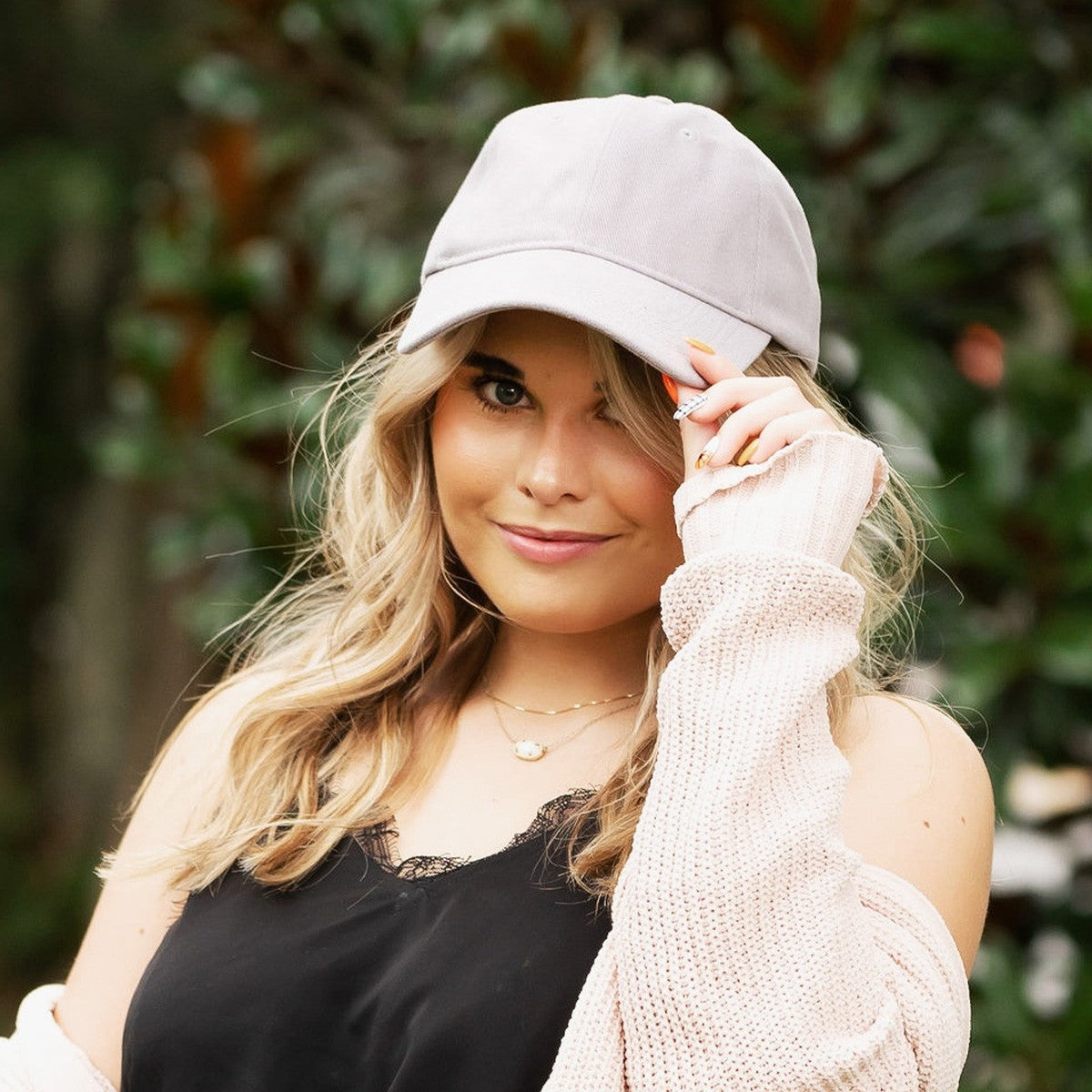 Heavy Cotton Cap in Grey or Navy