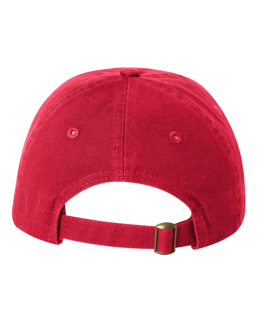 Valucap Small Fit Bio-Washed Dad Cap in Red