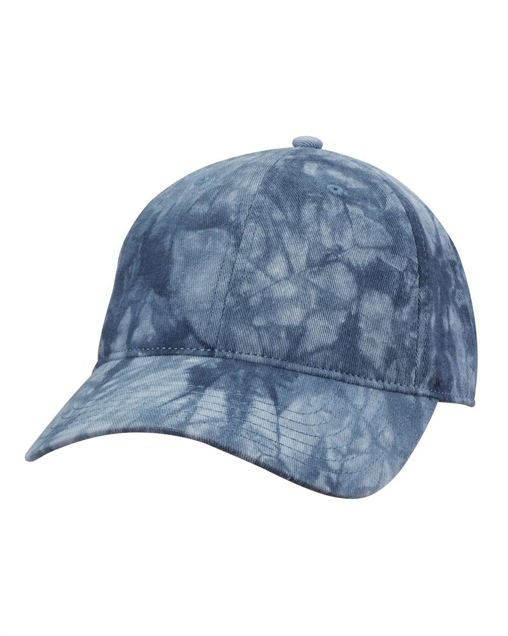 Sportsman Tie Dyed Unstructured Baseball Hat in Dark Blue