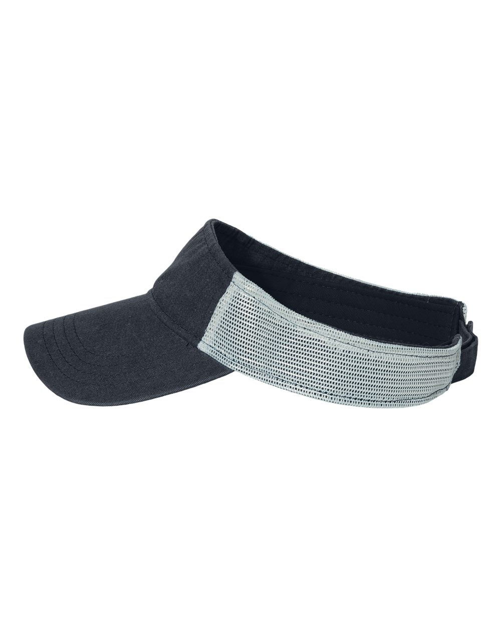 Sportsman Pigment-Dyed Trucker Visor in Navy-Stone