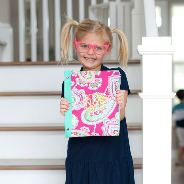 kid with lizzie pencil pouch