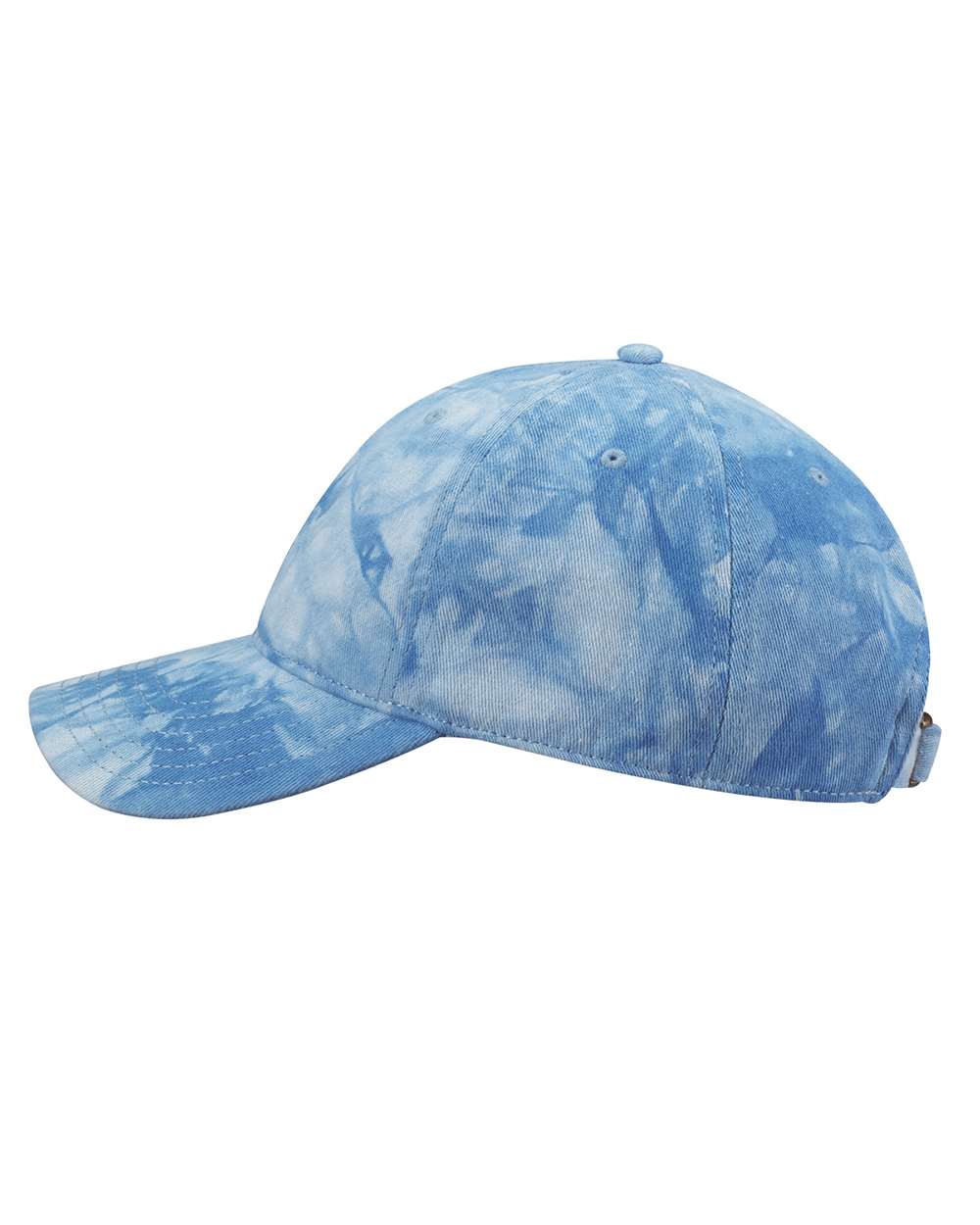 Sportsman Tie Dyed Unstructured Baseball Hat in Light Blue