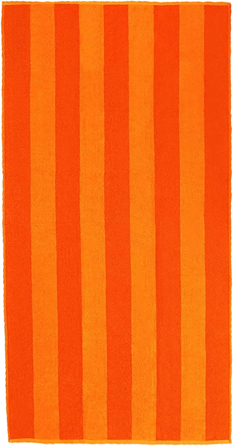 Cotton Velour Beach Towel, 2 Tone Stripes