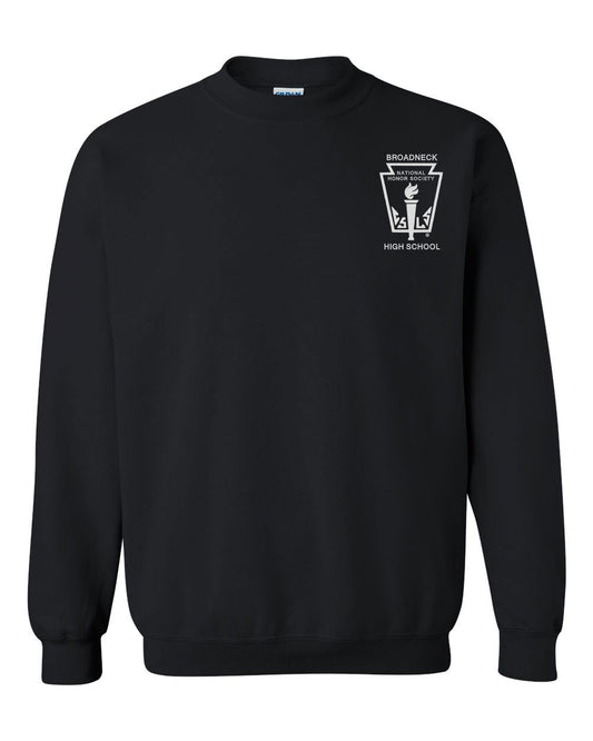 Broadneck HS National Honor Society Black Crewneck Sweatshirt