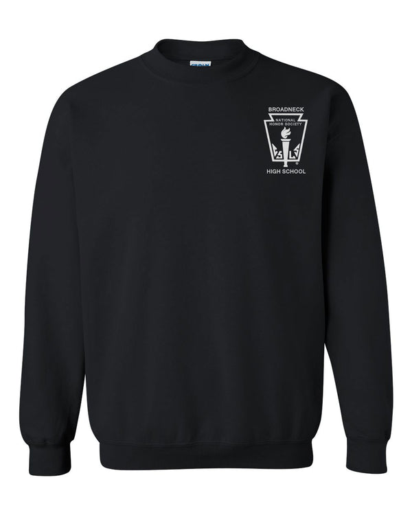 Broadneck HS National Honor Society Black Crewneck Sweatshirt