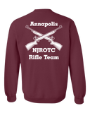 Annapolis HS JROTC Maroon Crewneck Sweatshirt, Rifle Team