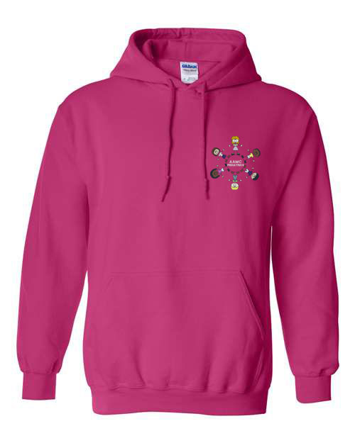 AAMC Pediatrics Children Around the World Embroidered Hoodie Sweatshirt, Heliconia