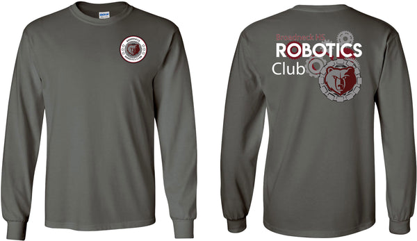 Broadneck HS Robotics Club Gray Long Sleeve Shirt