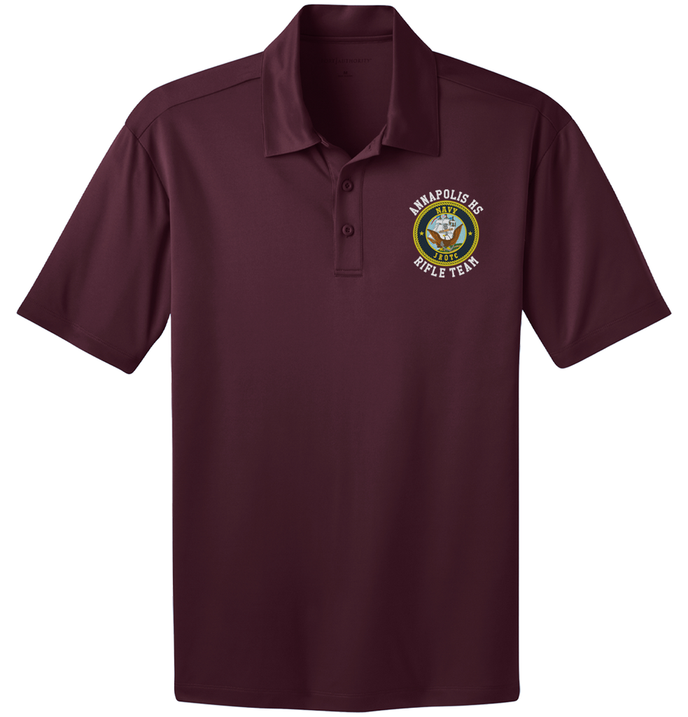 Annapolis HS JROTC Maroon Polo Shirt, Rifle Team
