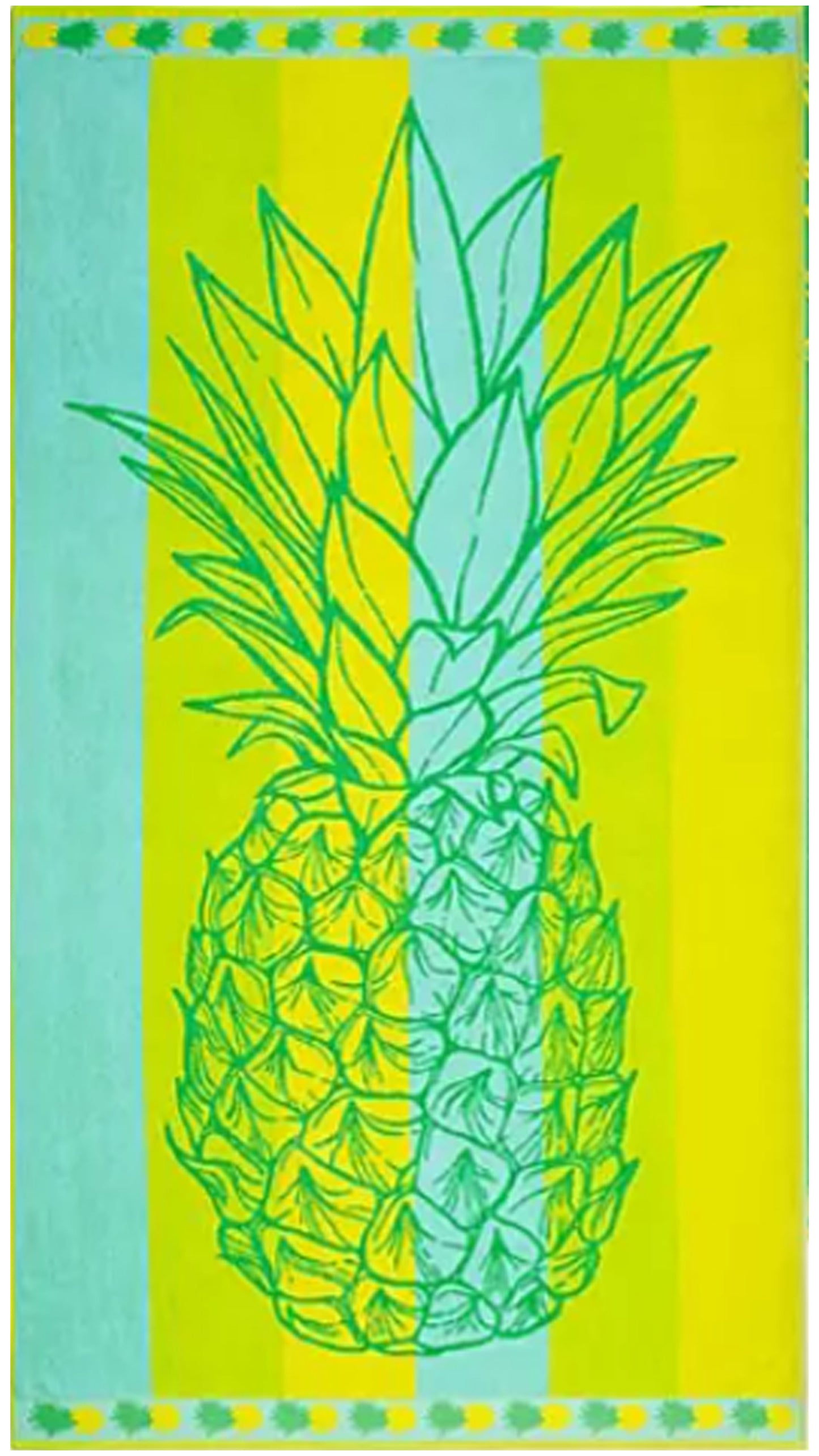 Oversized 40 x 72 in. Cotton Plush Beach Towel