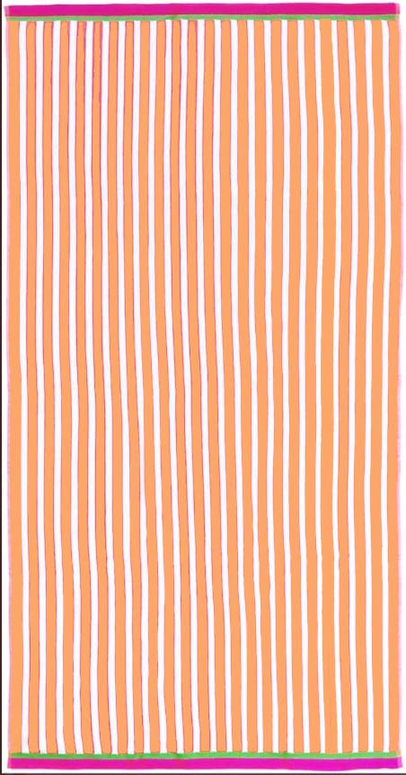 Colorful Striped 32 x 62 in. Beach Towels