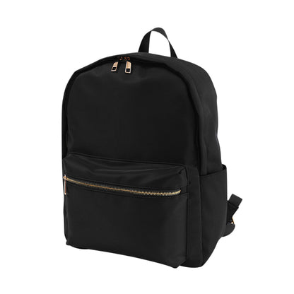 Black Charlie backpack with front zipper pocket