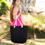 Castaway Totes-Black, Hot Pink, Mint, or Navy