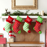 Pom-Pom Knit Christmas Stockings