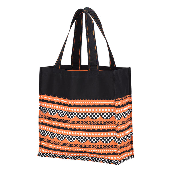 Halloween Trick or Treat Tote Bag with Fun Pattern