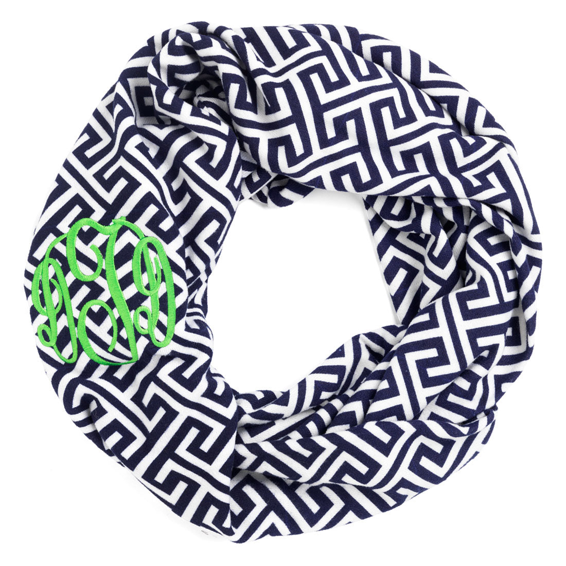 Monogrammed Infinity Scarf