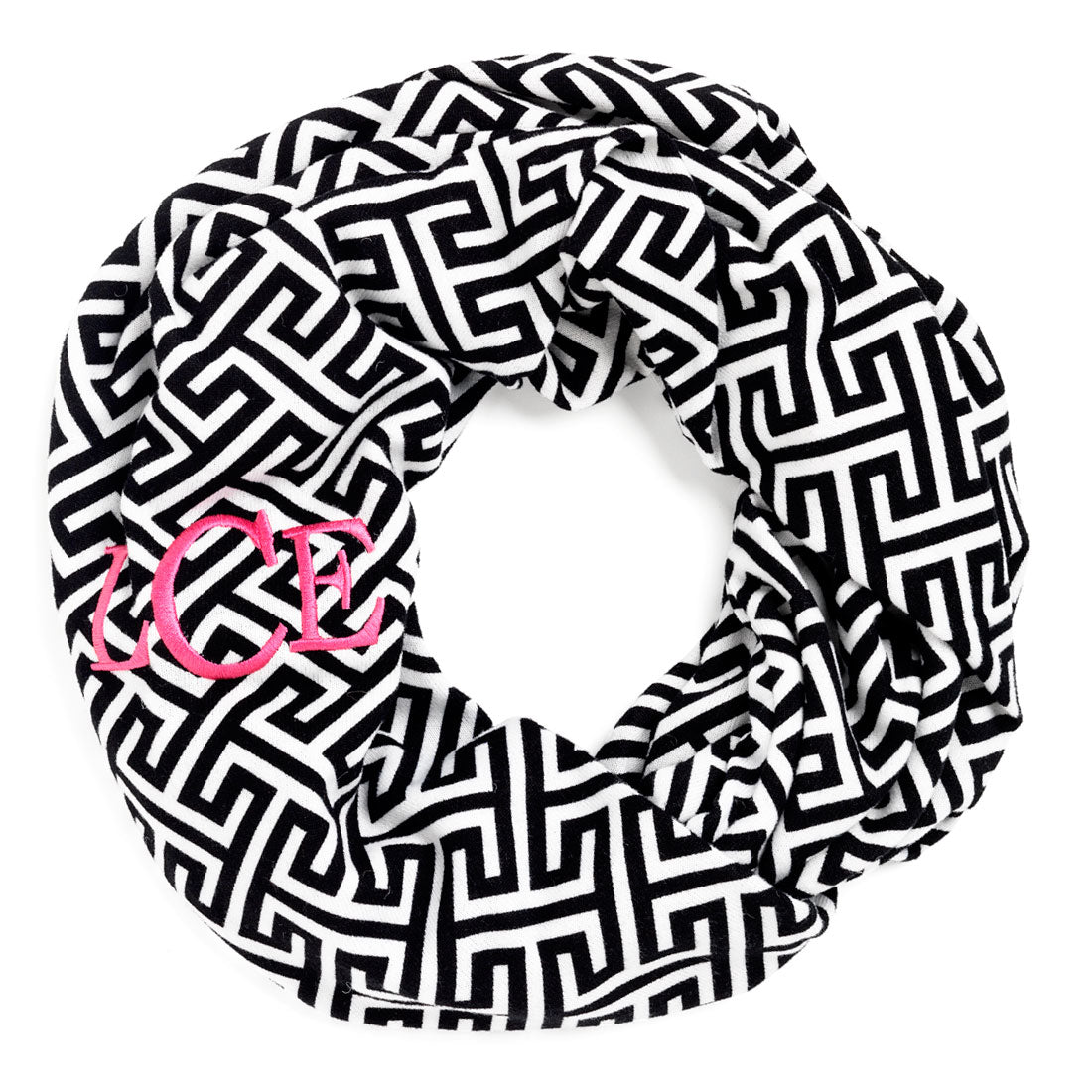 Monogrammed Infinity Scarf