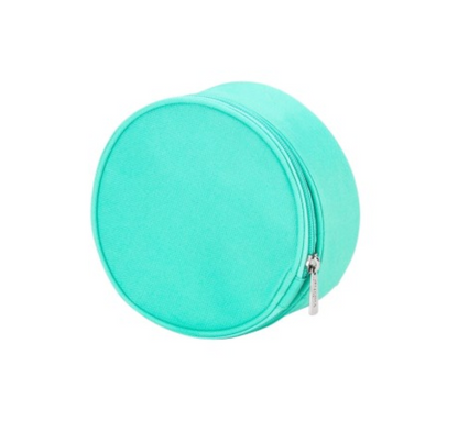 Solid mint round jewelry case