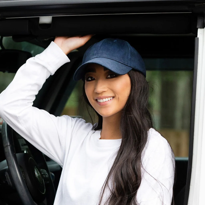 Heavy Cotton Cap in Grey or Navy