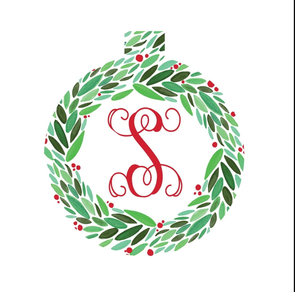 Monogrammed Ornaments