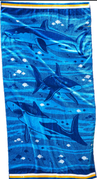 Kids 30 x 60 in. Patterned Beach Towels