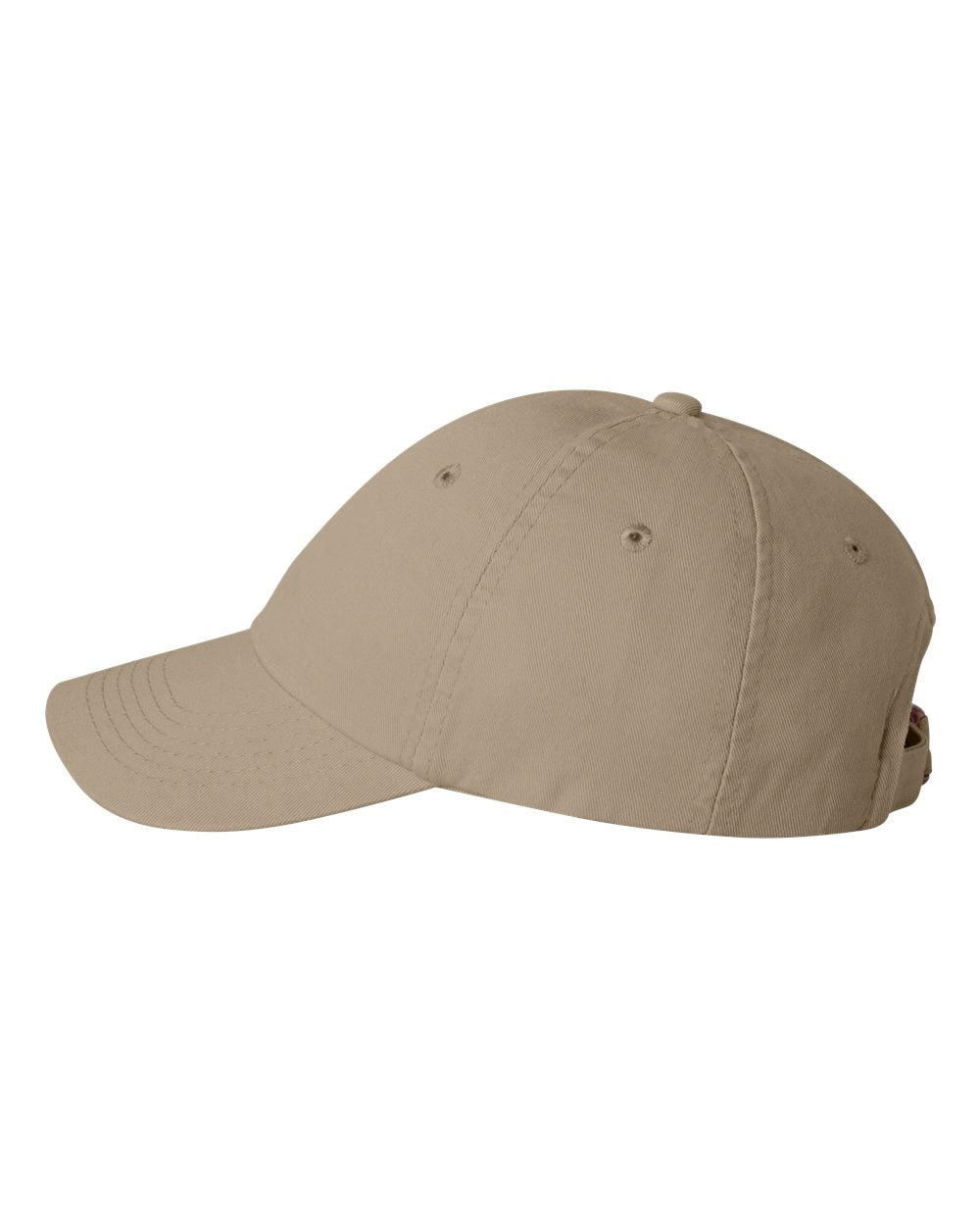 Valucap Small Fit Bio-Washed Dad Cap in Khaki