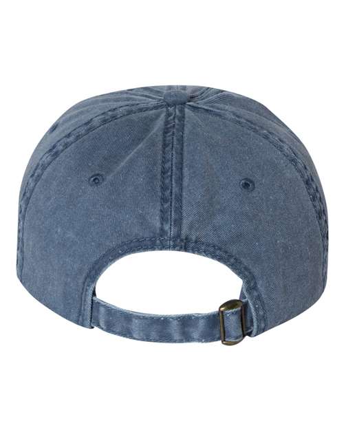 Pigment Dyed Unstructured Dad Hat in Navy