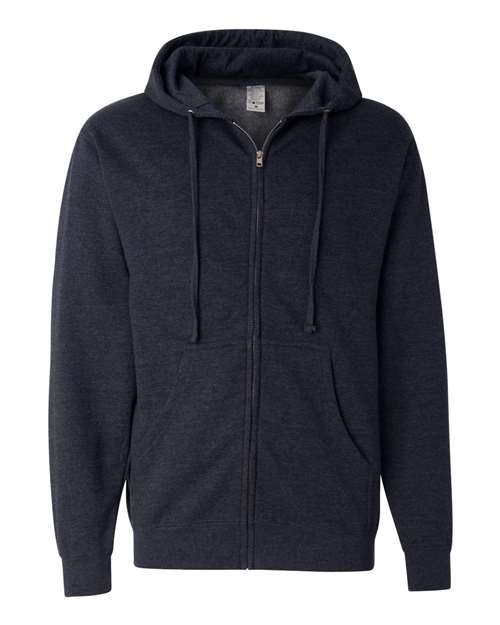 Independent Trading Co. - Midweight Full-Zip Hooded Sweatshirt - SS4500Z, Navy, 2X