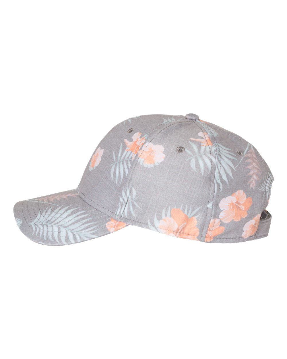 Sportsman - Tropical Print Cap in Grey-Orange