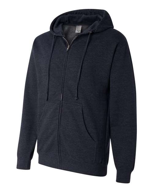 Independent Trading Co. - Midweight Full-Zip Hooded Sweatshirt - SS4500Z, Navy, 2X