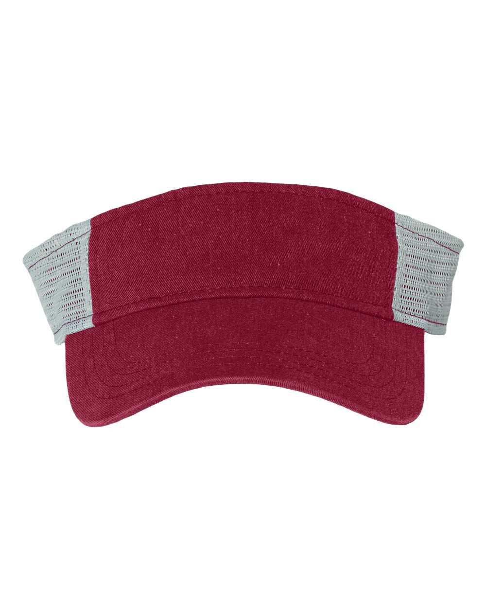Sportsman Pigment-Dyed Trucker Visor in Cardinal-Stone