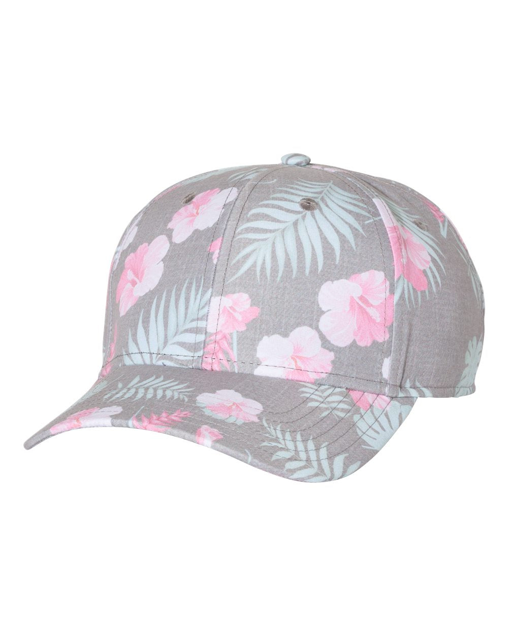 Sportsman - Tropical Print Cap in Grey-Pink