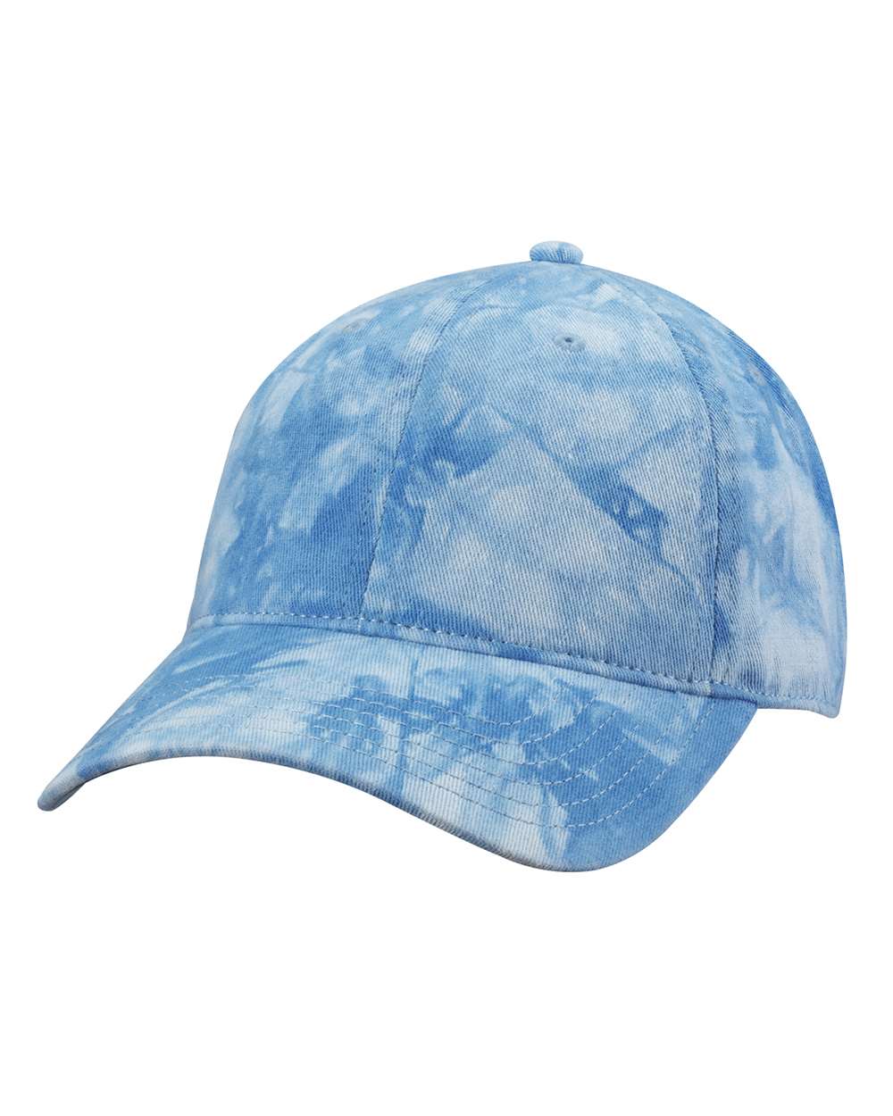 Sportsman Tie Dyed Unstructured Baseball Hat in Light Blue