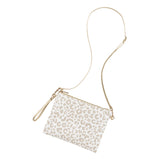 hayley natural leopard purse with strap
