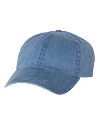 Pigment Dyed Unstructured Dad Hat in Royal Blue
