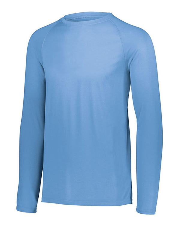 Augusta Youth Attain Wicking Long Sleeve Shirt in Blue