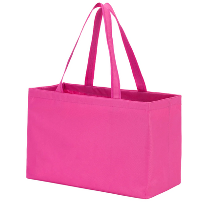 Solid hot pink oversized tote