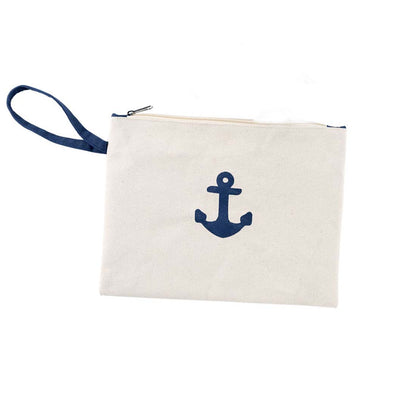 Light anchor pouch with a navy wrist loop