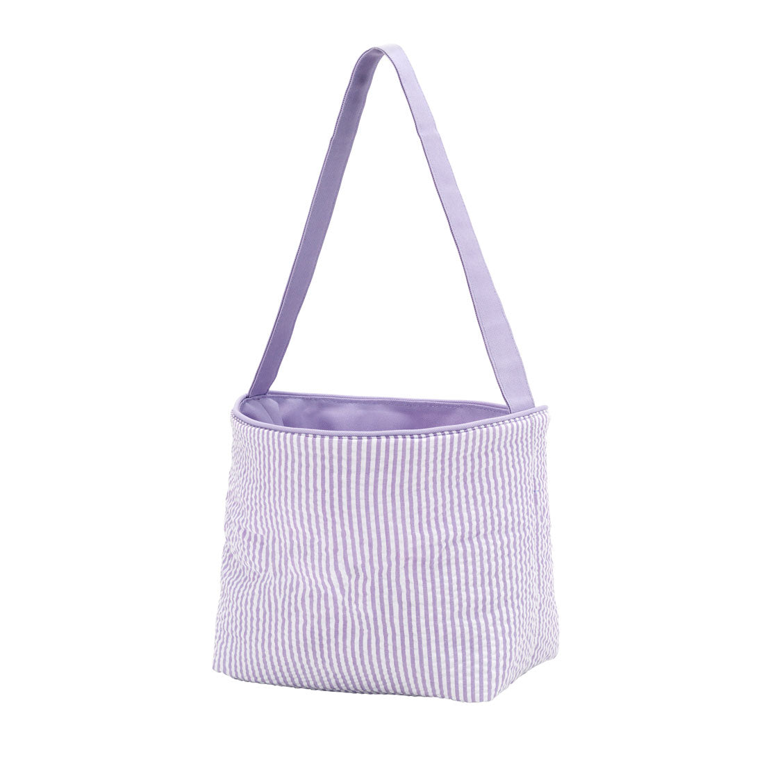 Seersucker Bunny Easter Basket, Blue, Pink, Green, or Purple